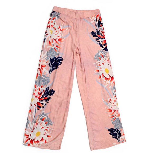 Adrienne Vittadini Wideleg Floral Pants, Size smal - Picture 1 of 4